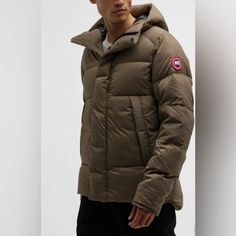 The Armstrong Hoody Is Both Comfortable And Durable, With Cordura Fabric Reinforcement At High-Abrasion Areas. A Down-Filled Hood Keeps You Warm When Needed, And If The Temperature Rises, It's Packable Into The Left Pocket For Easy Carrying. New With Tag Size: S Color: Quicksand Canada Goose, Canada Goose Jackets, Puffer Jacket, Carry On, Mens Jackets, Puffer, Jackets & Coats, Fabric, Closet