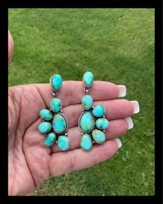 ad eBay - Find many great new & used options and get the best deals for NAVAJO~SONORAN GOLD TURQUOISE ~ HALF CLUSTER~SS~EARRINGS~ELOUISE RICHARDS at the best online prices at eBay! Free shipping for many products! Tourqouis Jewelry, White Turquoise Jewelry, Christmas List Items, Country Girl Jewelry, Turquoise Jewelry Western, Real Turquoise Jewelry, Beautiful Stones, Real Turquoise, Jewelry Antique