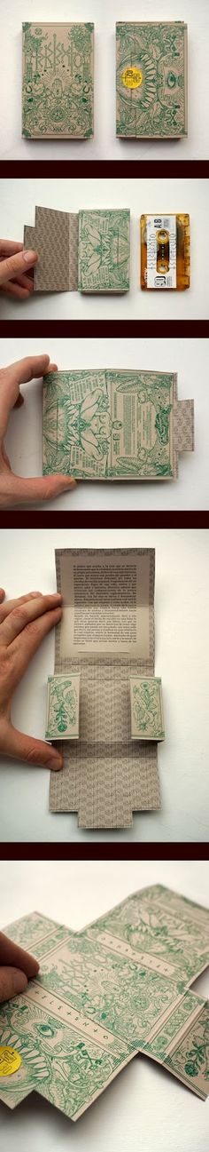 four images show different ways to fold money