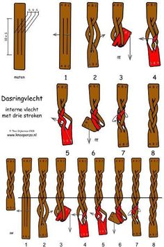 instructions to tie the ends of wooden poles