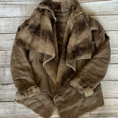 Brand New Without Tags. Super Warm And Thick. Excellent Like New Condition, Never Worn. Olive Color, Extra Closure Hook Still Attached. Perfect For Winter, Ski Trip, Snow, Mob Wife Vibes, Etc. Fall Outerwear With Faux Fur Trim For Cold Weather, Cozy Outerwear With Faux Fur Lining For Fall, Faux Fur Long Coat For Fall, Faux Fur Outerwear With Lining For Fall, Faux Fur Lined Outerwear For Fall, Trendy Brown Outerwear With Faux Fur Lining, Brown Fur Coat With Faux Fur Lining For Spring, Cozy Fall Outerwear With Faux Fur Trim, Trendy Long Coat With Faux Fur Trim