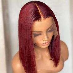 PRODUCT FEATURES Item: Allove Hair 99J # Burgundy Wig 13*4*1 Lace Part Straight Short Bob Human Hair Hair Material: 100% Virgin Human Hair, 10A Grade, No Really Shedding, No Tangle, No Bad Smell. Hair Color: 99J# Color Wig Density: 150% Density Hair Length: 8-16 inch are available Texture: Straight Hair, Natural Hairline, Soft, Comb Easily, Can Re-style and Color well. Lace Net: 13*4*1 lace, Transparent HD Color, Pre-plucked with Baby Hair, Natural Hairline Pack: 1 Piece 99J Color Straight Hair Bob Lace Front Wigs, Brazilian Remy Hair, Straight Bob, Burgundy Hair, Lace Front Human Hair, Short Bob Wigs, Peruvian Hair, Lace Hair, Bob Wig