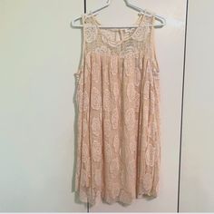 Reposhing This Item. Love It, But It's A Little Too Big. Beautiful. Extremely Comfortable New With Tags. Creamy Yellow Color. Extra Button With Tag. New With Tags. Questions? Leave A Comment Below! Spring Apricot Dress With Lace Trim, Apricot Lace Trim Dress For Spring, Beige Lace Casual Mini Dress, Casual Beige Lace Mini Dress, Boho Sleeveless Dress, Black Embroidered Dress, Cream Lace Dress, Umgee Dress, Knit Tank Dress