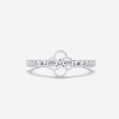 14K White Gold Signature Ring, Signature Rings, Diamond Settings, The Band, 14kt Gold, Pave Diamonds, Round Diamond, Lab Grown Diamonds, Round Diamonds