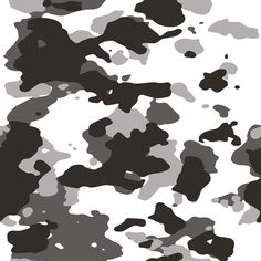 black and white camouflage pattern on a white background