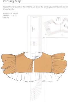 an image of a paper dress with ruffles on the shoulders and bottom, as well as instructions for how to make it