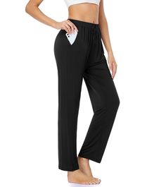 PRICES MAY VARY. [RISK-FREE PURCHASING] - These loose yoga sweatpants are sold with a 30-day, full-refund warranty. No matter what questions you meet (size, quality, logistics issue or any other problem), please feel free to contact to us, we will help you solve them in time, don't have any concerns and click the ADD TO CART now! [WOMENS SWEATPANTS WITH SOFT COMFORTABLE FABRIC] – These sweat pants women casual are made from 95% rayon & 5% spandex. Moisture-wicking, soft, comfortable, stretch and Yoga Pants With Pockets For Loungewear, Long Yoga Pants With Pockets For Loungewear, Loungewear Yoga Pants With Pockets, Loosely Fitted Yoga Pants With Pockets For Loungewear, High Waist Activewear With Pockets For Loungewear, Sporty Harem Pants For Leisure, Sporty Leisure Harem Pants, Yoga Trousers With Pockets For Loungewear, Leisure Activewear With Side Pockets