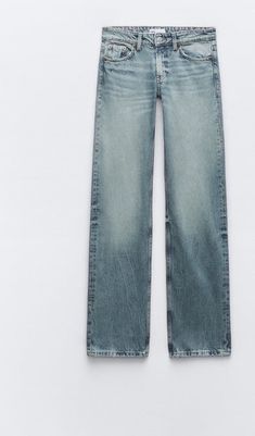 Low Waist Jeans, Zara Outfit, Straight Cut Jeans, Low Rise Jeans