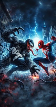 Spider Man Vs Venom, Tekken Wallpaper, Lion Live Wallpaper, Ghost Logo, Venom Spiderman, Android Wallpaper Dark, Spiderman Movie