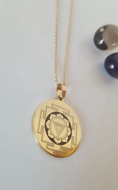 Kali yantra symbol stainless steel necklace. It is 60 cm chain length, 3×3 cm pendant size. Spiritual Stainless Steel Locket Necklace, Kali Yantra, Steel Necklace, Stainless Steel Necklace, Chain Lengths, Chain Length, Pendant Necklaces, Necklace Etsy, Jewelry Necklace Pendant