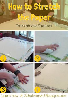 instructions for how to stretch the paper