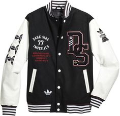 adidas Originals x Star Wars | Fall Sneaker & Apparel 2010 Collection Adidas Star Wars, Adidas Super, Fall Sneakers, Letterman Jacket, Basic Jackets, Sneakers Men Fashion