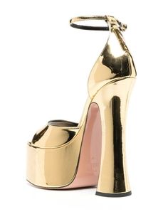 Pīferi Rosalia metallic-effect Platform Sandals - Farfetch Sandals Gold, Vegan Brands, Animal Welfare, Artificial Leather, Platform Sandals, Ankle Strap, Open Toe, Fashion Branding, Faux Leather