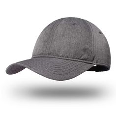 a grey baseball cap on a white background