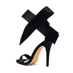 Shop Black Bow Ankle Strap Sandals Stiletto Heel Open Toe Sandal color Black for Ball, Dancing Club, Date, Party, Red Carpet, Wedding with worldwide Free shipping & Free return. Elegant Ankle Wrap Sandals With 4-inch Heel, Party Sandals With Ankle Wrap And Wrapped Heel, Party Sandals With Wrapped Ankle Heel, Party Sandals With Wrapped Heel And Ankle Wrap, Sandals With Wrapped Heel For Events, Party Heels With 4-inch Heel And Single Toe Strap, Summer Gala Sandals With 4-inch Heel, Summer Gala Ankle Strap Heels, Pointed Toe Sandals For Summer Gala