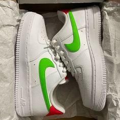 Women Air Force 1 Sneakers Size 6.5, Brand New With Box! Green Nike Air Force 1 Low-top, Nike Air Force 1 Green Round Toe, Green Nike Air Force 1 With Round Toe, Nike Air Force 1 Low-top Green, Green Low-top Nike Air Force 1, Nike Air Force 1 In Green Synthetic, Green Synthetic Nike Air Force 1, Women Air Force 1, Shoes Air Force