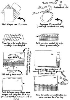 the instructions for how to make an origami quilt