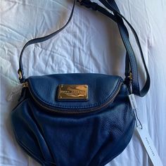 Nwt- Small Crossbody. Beautiful Blue Color: Azure. Smoke Free Home. Strap Drop Is 23 Inches. Designer Soft Leather Blue Bags, Designer Blue Soft Leather Bags, Designer Blue Soft Leather Shoulder Bag, Bags Marc Jacobs, Marc Jacobs Bag, Small Crossbody, Beautiful Blue, Leather Crossbody, Marc Jacobs