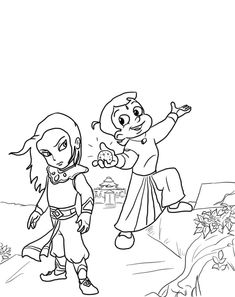 Chotta Bheem, Krishna Drawing, Coloring Pages Inspirational, Cartoon Books, Drawing Wallpaper, Online Coloring Pages, Cartoon Coloring Pages