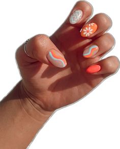 Beachy Nail Designs, Lily Nails, Romantic Nails, Cute Simple Nails, Simple Gel Nails, Simple Acrylic Nails