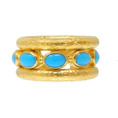 Ara Collection-Cabochon Turquoise Ring-Swag Designer Jewelry Expensive Stones, Ring Jewellery Design, Ring Bands, Modern Jewellery, Gold Band Ring, Gold Band, Ring Jewelry, Stacking Rings, Modern Jewelry