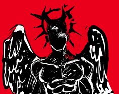 #art #demon Belzabub Demon, Biblical Demon Art, Biblically Accurate Demon Art, Beelzebub Demon Art, Demon Side Profile, Shadow Demon Art Male, Demon Possession Art, Asmodeus Demon Art, Demon Form Concept Art