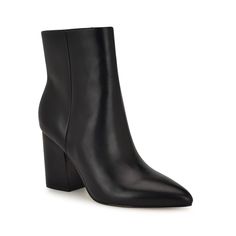 Nine West Plumm Women's Block Heel Dress Ankle Boots Black Boot Heels, Dress Ankle Boots, Pointed Boots, Ankle Boots Dress, Adidas Fashion, Dress And Heels, Black Booties, Sophisticated Style, Boot Shoes Women