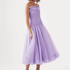 Sold Out Everywhere Us Size 6 Au Size 10 Tuck Dress, Backless Midi Dress, Dress Lilac, Pleated Mini Dress, Ruffle Mini Dress, Lilac Dress, Heeled Sandal, Ruffled Maxi Dress, Strapless Mini Dress