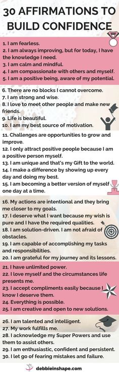 30 affirmations to help you overcome fearing mistakes, get unstuck and become more productive one day at a time intentionally. Learn how to use them on the blog. Overcome Fear, Building Confidence, Morning Affirmations, Build Confidence, Motivation Fitness, Overcoming Fear, E Card