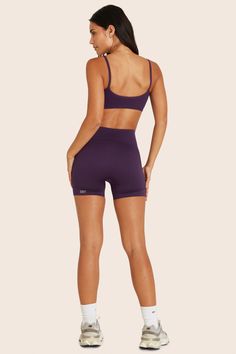 The Sculptflex® Bike Shorts in Fig feature a high-waisted design and ribbed detailing. Seamless for a smooth fit, made from our Sculptflex® fabric for a supportive and flexible workout experience. Seamless Fitted High-waisted Activewear Shorts, Fitted Seamless High-waisted Shorts Activewear, Fitted Seamless High-waisted Activewear Shorts, High Waist Compression Seamless Biker Shorts, High-waist Compression Seamless Biker Shorts, High-waist Compressive Seamless Biker Shorts, High Waist Seamless Sports Shorts, Compressive Seamless Elastane Biker Shorts, Sporty Seamless Medium Support Bottoms