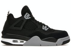 Check out the Jordan 4 Retro Black Canvas (GS) available on @StockX Jordan 4 Retro Black Canvas, Air Jordan 4 Retro Black, Flight Logo, Jordan 4’s, Jordan 4 Black, Jumpman Logo, Limited Edition Sneakers, Sneaker Stores, Jordan Sneakers