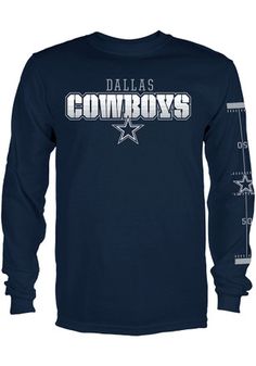 Dallas Cowboys Apparel | Dallas Cowboys Store | Cowboys Gear | Cowboys Clothing Game Day Long Sleeve Graphic Print Top, Game Day Long Sleeve Top With Graphic Print, Fan Apparel Long Sleeve Relaxed Fit T-shirt, Fall Fan Apparel T-shirt With Logo Print, Collegiate Long Sleeve T-shirt With Screen Print, Game Day Graphic Tee With Long Sleeves, Collegiate Long Sleeve T-shirt With Graphic Print, Collegiate Long Sleeve Graphic Print T-shirt, Relaxed Fit Long Sleeve Fan Apparel T-shirt