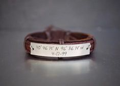 Personalized Mens Leather Bracelet, Custom Coordinate Bracelet, Leathe – timjeweler Handwriting Bracelet, Coordinates Bracelet, Morse Code Bracelet, Copper Sheets, Bracelet Leather, Engraved Bracelet, Mens Leather Bracelet, Rose Gold Band, Personalized Bracelets