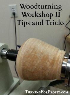 a close up of a toilet with the words woodturning workshop 11 tips and tricks