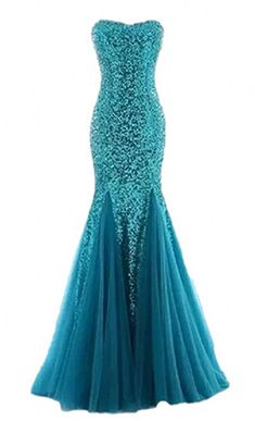 Bride Sparkly Sequins Mermaid Long Evening Dresses Women Ball Gown, Evening Dress Outfit, Blue Tulle Dress, Gown Mermaid, Strapless Sequin Dress, Fishtail Wedding Dress, Classy Prom Dresses, Long Formal Dress, Sequin Bridesmaid Dresses