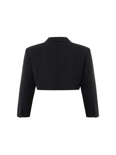 MO&Co. Women's Two Piece Cropped Blazer Features : - Short suit cut - Vintage peak lapelsCode : MBB3BLA004Length of size M is 42.5cmBrown : Model is 179cm tall and wearing a size M MATERIALS & CARE : Material : 64.5% Wool 35.5% PolyesterDo not wash, do not bleach Hang to dry, do not tumble dry Iron at low temperature, professional dry cleaning Do not expose to the sunPlease select your own size in the size chart according to your figure and serve model size as a guideline. Single-breasted Cropped Jacket With Suit Collar, Luxury Cropped Black Blazer, Cropped Blazer Runway, Luxury Cropped Single-breasted Blazer, Black Single-breasted Cropped Jacket With Lapel Collar, Cropped Blazer, Short Suit, Black Blazers, Size Chart