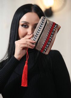 Description: Authentic Design: Discover our high-quality wallet featuring the traditional Chimayo Wool design, a beautiful representation of Palestinian embroidery. This wallet combines functionality with cultural elegance, making it a unique accessory for those who appreciate authentic Palestinian craftsmanship. Cultural Significance: Celebrate Palestinian heritage with this wallet, adorned with intricate Tatreez patterns that symbolize cultural pride and tradition. Perfect for those who wish t Wool Design, Kaftan Abaya, Embroidery On Clothes, Authentic Design, Accessories Unique, Plus Size Dresses, Bridal Dresses, Wallet, Embroidery