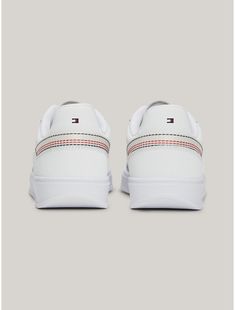 Tommy Hilfiger women's sneaker. Keep your look low-key in these leather mix sneakers elevated by branding and embroidery stitching in our signature red, white, and blue.  Material: 70% Leather (fwa), 20% Polyamide, 10% Polyurethane. Th Logo, Embroidery Stitching, Tommy Hilfiger Women, Embroidery And Stitching, Low Key, Red White And Blue, Womens Sneakers, Red White, Tommy Hilfiger