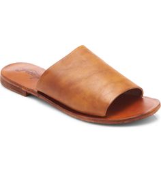 Free People Vicente Slide Sandal | Nordstrom Slip-on Open Toe Sandals With Stitched Sole, Slip-on Sandals With Leather Footbed And Single Toe Strap, Leather Footbed Slip-on Sandals With Single Toe Strap, Leather Mules With Textured Footbed And Single Toe Strap, Modern Open Toe Slippers With Leather Footbed, Leather Slip-on Slide Sandals, Summer Open Toe Slides With Stitched Sole, Summer Slides With Stitched Sole And Open Toe, Classic Mules With Leather Footbed For Beach