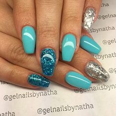 We have found 44 of the Best Gel Nails for 2020. If you look below, you will find some of the very best gel nails that we could find. Just Nails, Teal Nails, Glitter Gel Nails, Her Nails, Super Nails, Nail Swag, Colorful Nail Designs, Trendy Nail Design