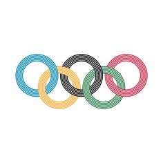 the olympic rings are shown in different colors