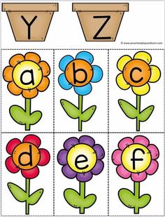 the letter z worksheet with flowers and letters to be used in this activity