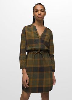 Loop To Pines Dress | Dresses & Jumpsuits | prAna Brunch Dates, Flannel Fashion, Make Your Own Clothes, Wardrobe Planning, Flannel Dress, Fall 24, Perfect Style, Work Clothes, Fall Looks