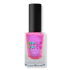 Specialty Nail Polish - SPECIALITY NAIL POLISH POP ROCKERFeaturesCrushed holographic formula in a bubblegum pink shade with indigo-blue iridescent micro-shimmer underglow.Includes a medium-width rounded brush.Apply 2-3 coats for full coverage.10-freeFormulated WithoutFormaldehyde, toluene, DPB (dibutyl phthalate), formaldehyde resin, camphor, ethyl tosylamide, xylene, triphenyl phosphate, MIT (methylisothiazolinone) and parabens - Specialty Nail Polish Holo Taco Fall Nails, Holo Taco Nails, Claires Nail Polish, Sparitual Nail Polish Colors, Holo Taco Nail Polish, Holo Taco, Eyebrow Eyeshadow, Nail Polish Stickers, Neck Cream