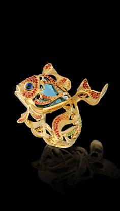 Rosamaria G Frangini | High Animal Jewellery | Master Exclusive Jewellery - Collection - Ocean secrets Animal Themed Jewelry, Fish Ring, Insect Jewelry, Animal World