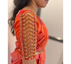 Wedding Blouse Design, Blouse Design Ideas, Gold Blouse Designs, Beauty Tips Hair, Magam Work, Bridal Blouses