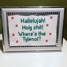 Christmas Vacation Cross Stitch Patterns, Christmas Vacation Cross Stitch, Xmas Embroidery, Christmas Vacation Quotes, Embroidery Things, Just A Taste, National Lampoons Christmas, National Lampoons Christmas Vacation, National Lampoons