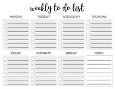 Lists Template, To Do Calendar, Template List, Planer Organisation, Packing List Template, Cleaning Schedule Templates, To Do List Template, To Do Checklist, Daily Schedule Template