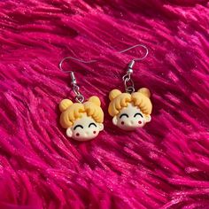 Never Worn Comes With Rubber Backs Anime Sailor Moon Y2k Cartoon Kawaii Cardcaptor Sakura Moon Y2k, Sailor Moon Earrings, Y2k Cartoon, Cartoon Kawaii, Fandom Fashion, Cardcaptor Sakura, Moon Earrings, Earrings Color, Pink Yellow