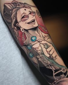 a person with a tattoo on their arm